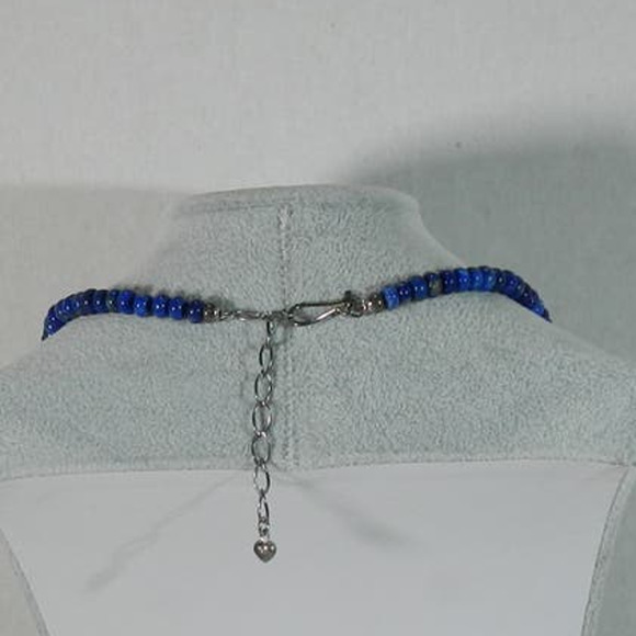 Jay King Mine Fines Lapis and Sterling Bead Necklace 925 HSN - Picture 4 of 8